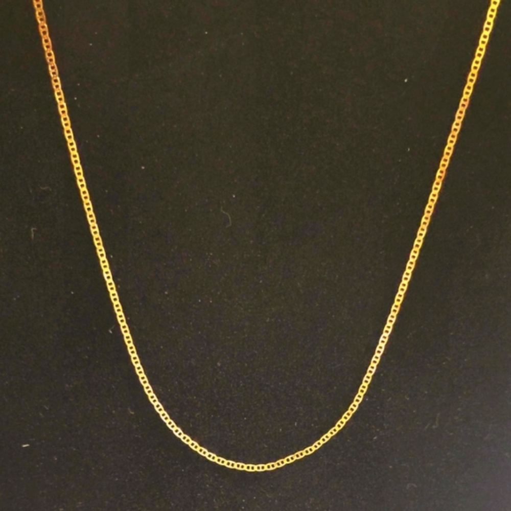 Anchor Mariner Link Sterling Necklace